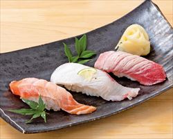 炙り寿司3種｜築地日本海グランドメニュー