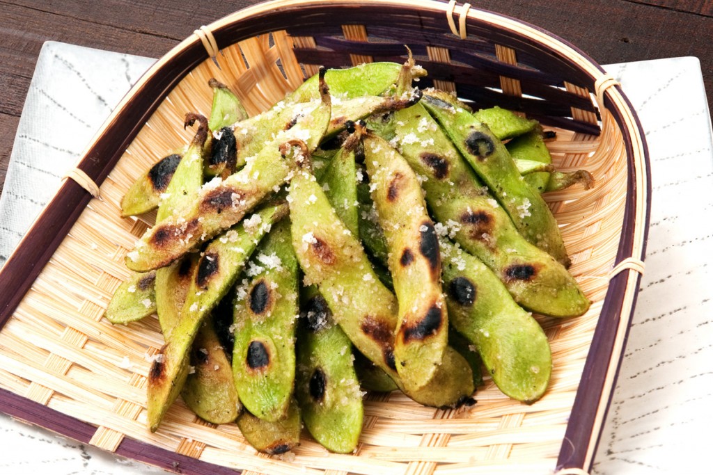 「産直 生もぎ枝豆（茹でまたは焼き）」（550円）