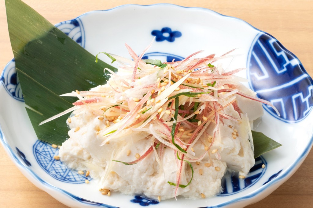 「豆腐と茗荷の握り和え」（480円）