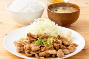 豚 生姜焼き定食（通常900円税込）