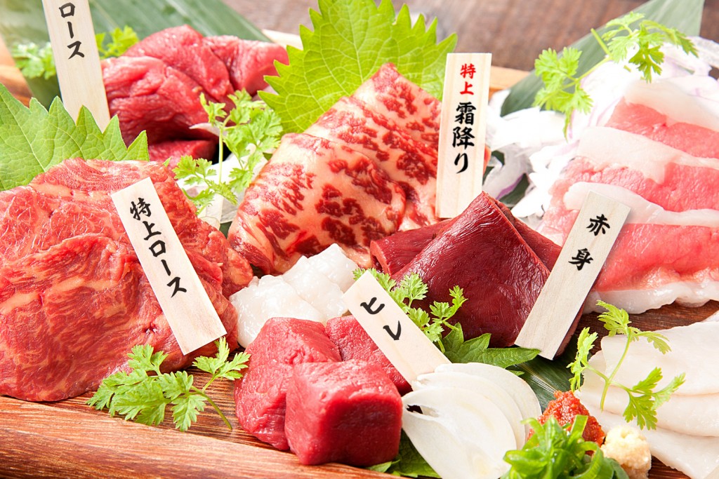 馬肉料理専門店ならではの様々な部位を提供
