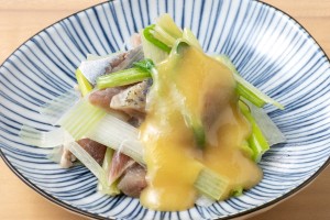 「 鰯とせりのぬた」（650円）