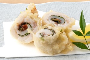 江戸っ子 カマス大葉巻き揚（620円）