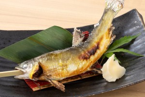 鮎の塩焼き（750円）