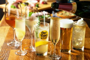 マグロの旨さを引き立たせるドリンクが勢ぞろい