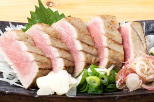 生本鮪 藁焼き（1850円）