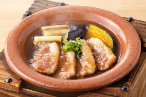 秋野菜と合鴨の治部煮（580円）
