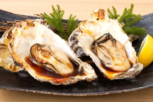 牡蠣磯焼き(2個750円)