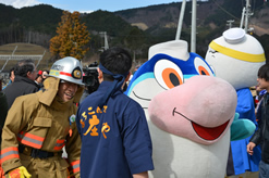 庄やグループキャラクターのマグちゃんもイベントを盛り上げました