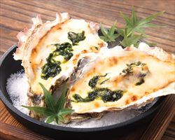 殻付き牡蠣のグラタン｜東京酒BAL　塩梅グランドメニュー