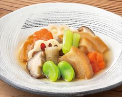 車麩と季節野菜の煮物｜東京酒BAL　塩梅グランドメニュー