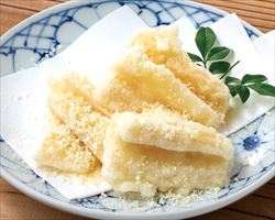 揚げれんこんパルメザンチーズかけ｜東京酒BAL　塩梅グランドメニュー