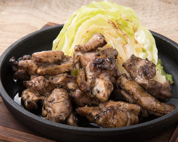 親鶏ゴロ焼き 柚子胡椒添え