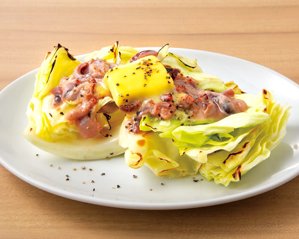 炙りキャベツ塩辛バターソース