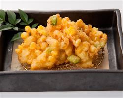 とうもろこしと枝豆のかき揚げ｜日本海庄やグランドメニュー