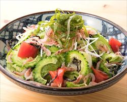 桜海老とゴーヤのサラダ｜庄や大型店グランドメニュー