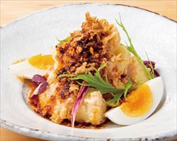 クセになる辛さ ラー油と明太子のポテトサラダ｜庄や大型店グランドメニュー