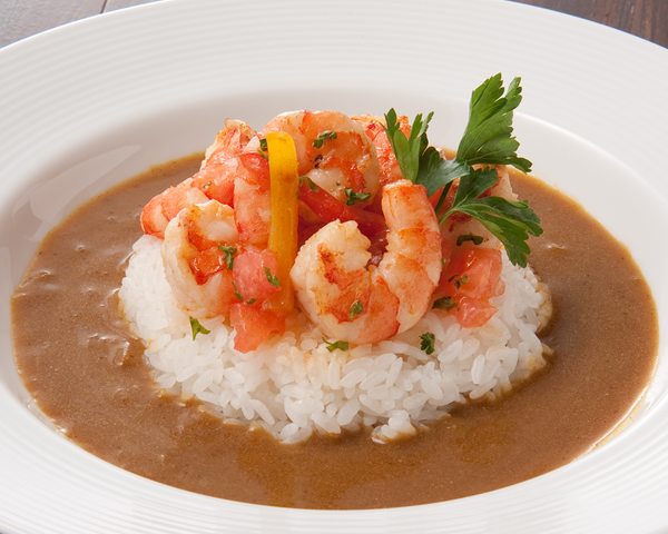 シュリンプカレー　サラダ付き