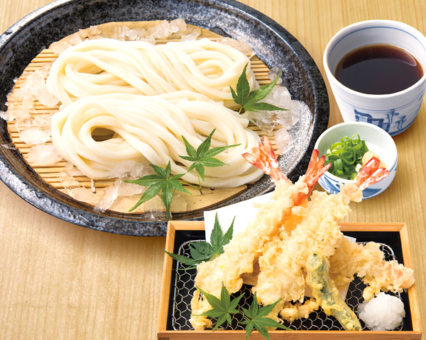 むすびうどん】海老天ぷらざるうどん｜大庄スマートフォン版