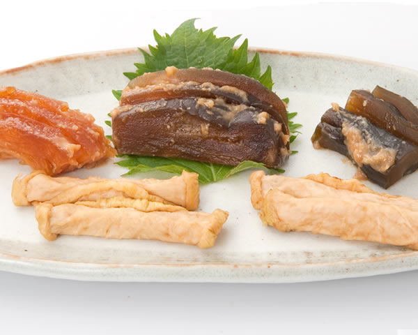 越後のつけもん盛合せ