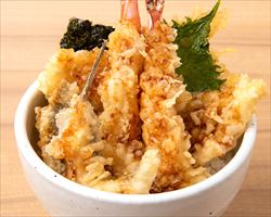 天丼[ご飯はハーフサイズ]｜庄やグランドメニュー