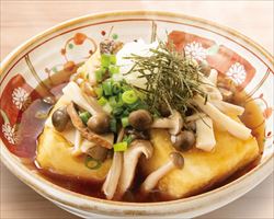 木の子たっぷり揚げ出し豆腐｜庄や東北版グランドメニュー