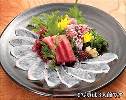 刺身三種盛り(3点盛) 1人前｜日本海庄やグランドメニュー
