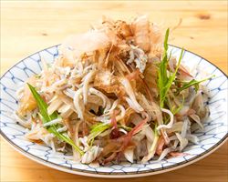 しらすとみょうがのオニオンスライス｜日本海庄やグランドメニュー