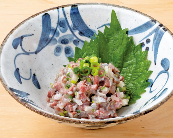 旬魚のなめろう 味噌和え