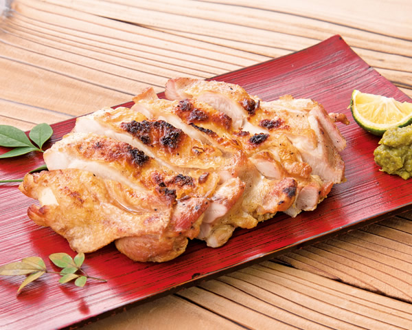 若鶏のパリッと炙り焼き　柚子胡椒添え