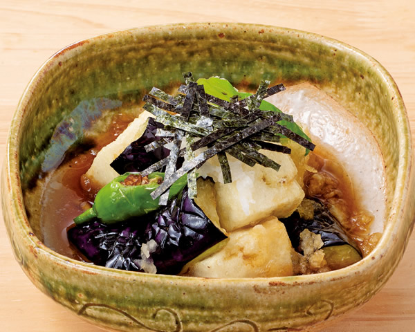 茄子と豆腐の鬼おろし揚げ出し